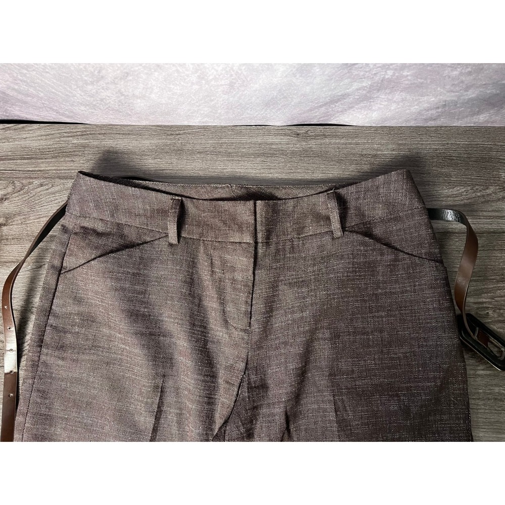 IZ Byer California City Shorts Textured Bermuda Brown Women's Size 9 Heathered - Picture 4 of 11